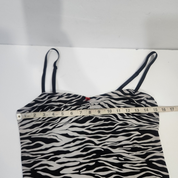 Natorie Josie vintage zebra stretchy midi sleepwear / dress size medium - Picture 6 of 9